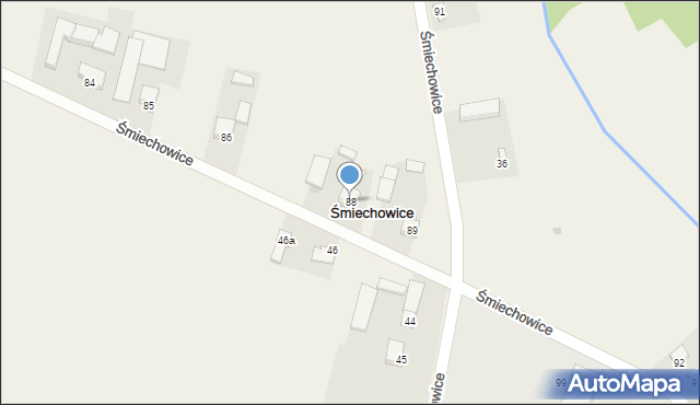 Śmiechowice, Śmiechowice, 88, mapa Śmiechowice