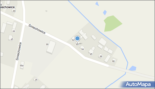 Śmiechowice, Śmiechowice, 93, mapa Śmiechowice