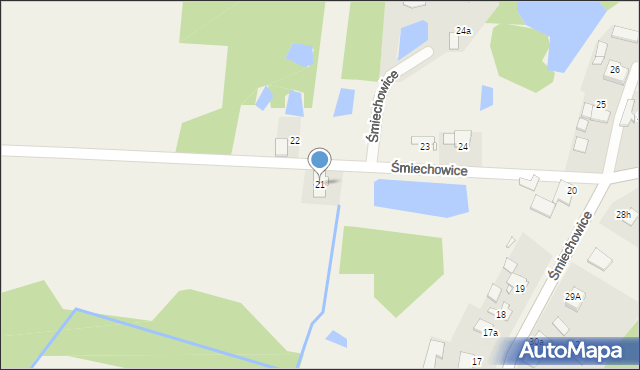 Śmiechowice, Śmiechowice, 21, mapa Śmiechowice