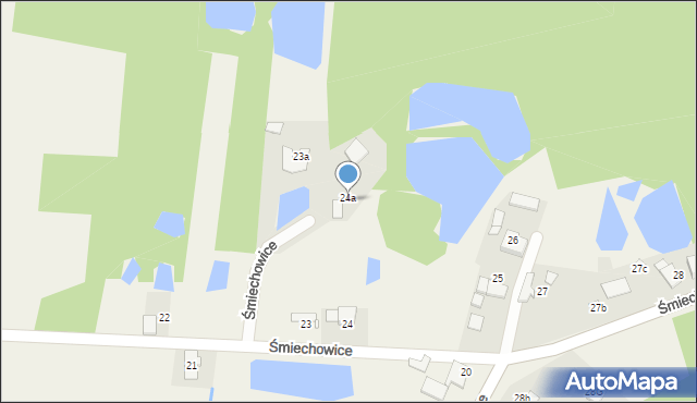 Śmiechowice, Śmiechowice, 24a, mapa Śmiechowice