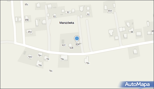 Śmigno, Śmigno, 92A, mapa Śmigno