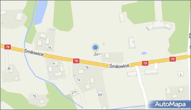 Śmiłowice, Śmiłowice, 133, mapa Śmiłowice