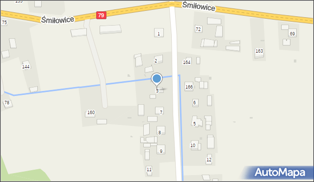 Śmiłowice, Śmiłowice, 3, mapa Śmiłowice