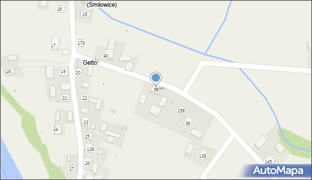 Śmiłowice, Śmiłowice, 39, mapa Śmiłowice