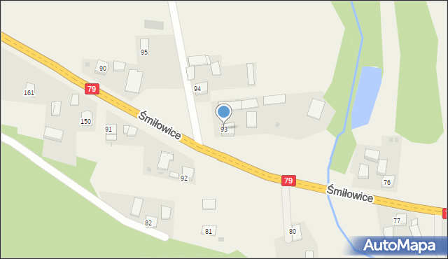 Śmiłowice, Śmiłowice, 93, mapa Śmiłowice