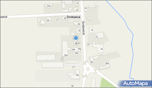 Śmiłowice, Śmiłowice, 35, mapa Śmiłowice
