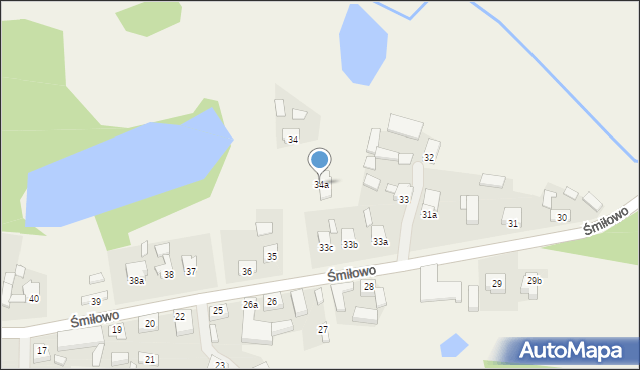 Śmiłowo, Śmiłowo, 34a, mapa Śmiłowo