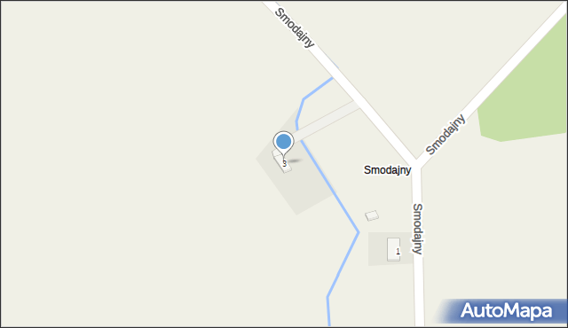 Smodajny, Smodajny, 3, mapa Smodajny