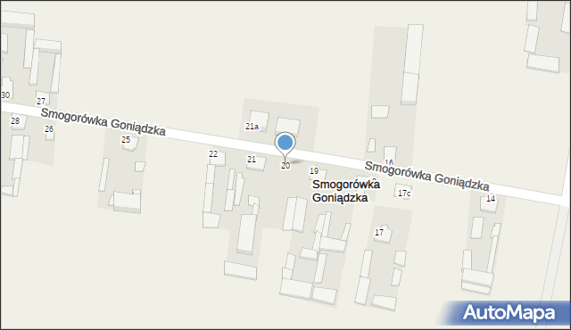Smogorówka Goniądzka, Smogorówka Goniądzka, 20, mapa Smogorówka Goniądzka
