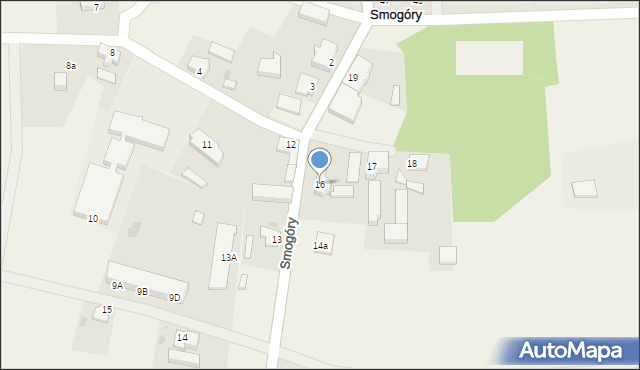 Smogóry, Smogóry, 16, mapa Smogóry