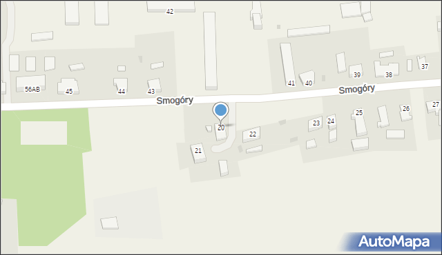 Smogóry, Smogóry, 20, mapa Smogóry