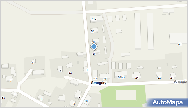 Smogóry, Smogóry, 48, mapa Smogóry