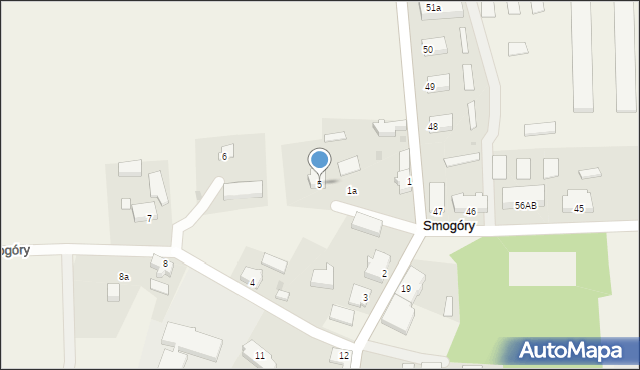 Smogóry, Smogóry, 5, mapa Smogóry