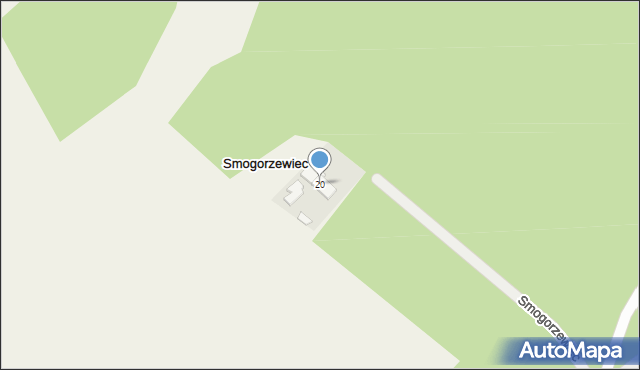 Smogorzewiec, Smogorzewiec, 20, mapa Smogorzewiec