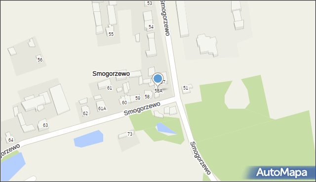 Smogorzewo, Smogorzewo, 58A, mapa Smogorzewo