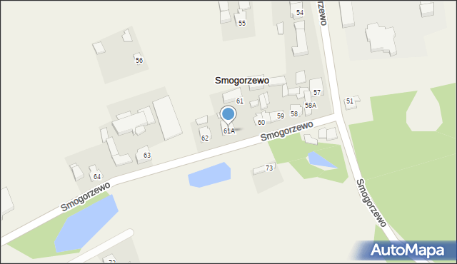 Smogorzewo, Smogorzewo, 61A, mapa Smogorzewo