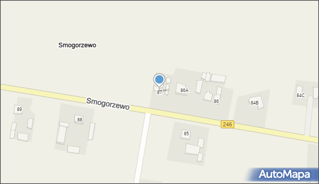 Smogorzewo, Smogorzewo, 87, mapa Smogorzewo