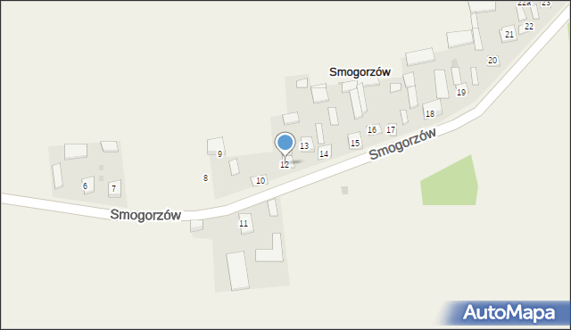 Smogorzów, Smogorzów, 12, mapa Smogorzów