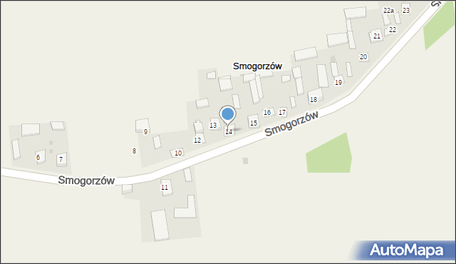 Smogorzów, Smogorzów, 14, mapa Smogorzów