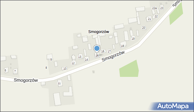 Smogorzów, Smogorzów, 15, mapa Smogorzów