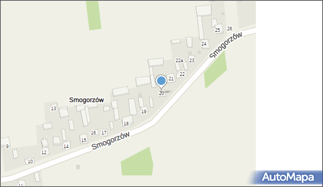 Smogorzów, Smogorzów, 20, mapa Smogorzów