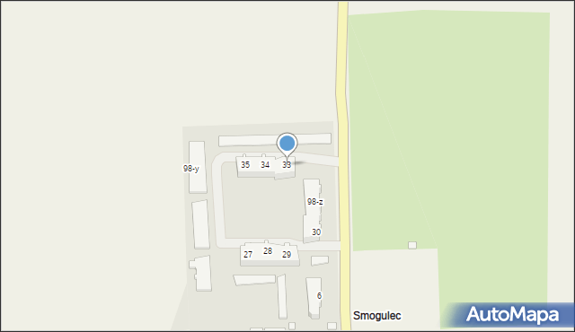 Smogulec, Smogulec, 33, mapa Smogulec