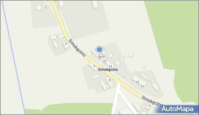 Smokęcino, Smokęcino, 16, mapa Smokęcino