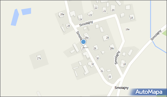 Smolajny, Smolajny, 27, mapa Smolajny