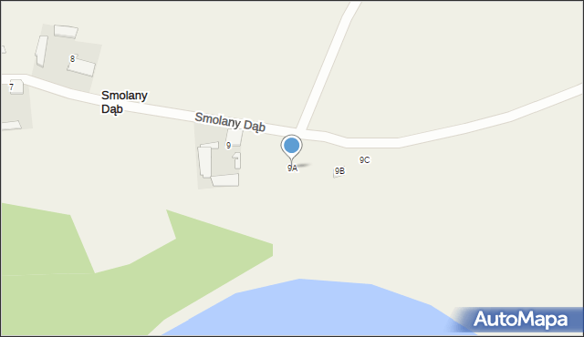 Smolany Dąb, Smolany Dąb, 9A, mapa Smolany Dąb