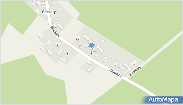 Smolary, Smolary, 5, mapa Smolary