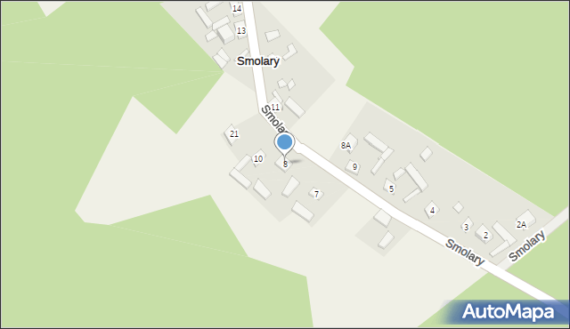 Smolary, Smolary, 8, mapa Smolary