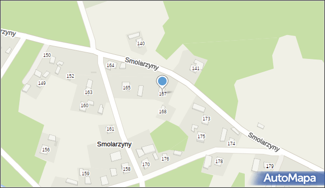 Smolarzyny, Smolarzyny, 167, mapa Smolarzyny