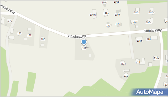 Smolarzyny, Smolarzyny, 183, mapa Smolarzyny