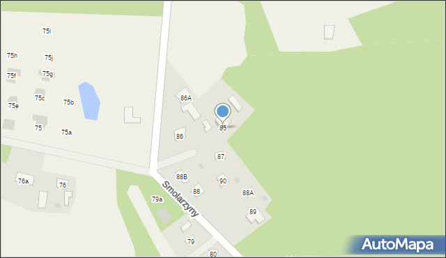 Smolarzyny, Smolarzyny, 85, mapa Smolarzyny