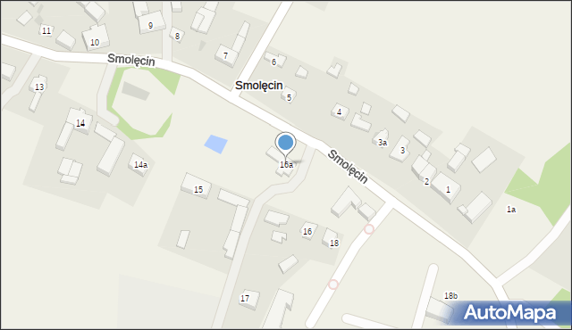 Smolęcin, Smolęcin, 16a, mapa Smolęcin