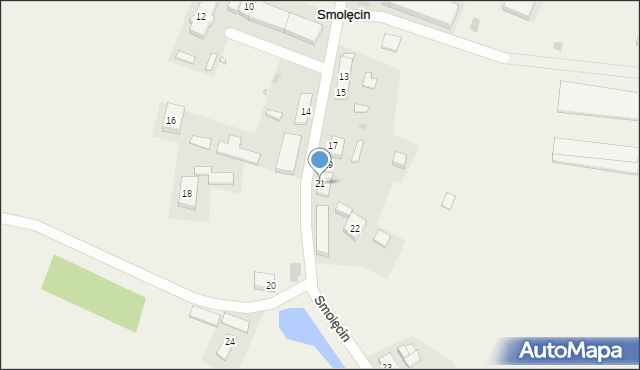 Smolęcin, Smolęcin, 21, mapa Smolęcin