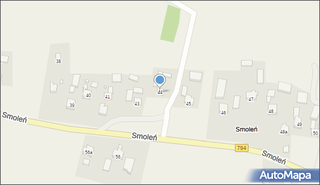 Smoleń, Smoleń, 44, mapa Smoleń