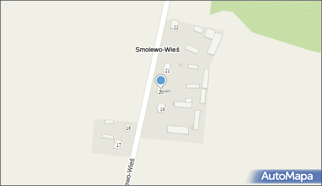 Smolewo-Wieś, Smolewo-Wieś, 20, mapa Smolewo-Wieś