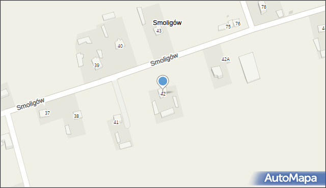 Smoligów, Smoligów, 42, mapa Smoligów