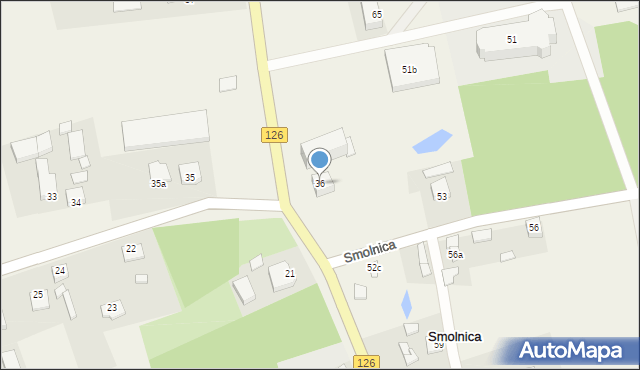 Smolnica, Smolnica, 36, mapa Smolnica