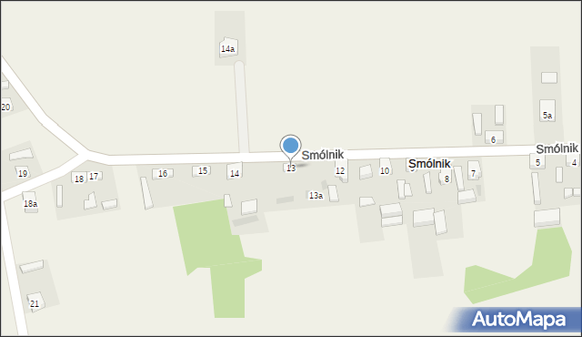 Smólnik, Smólnik, 13, mapa Smólnik