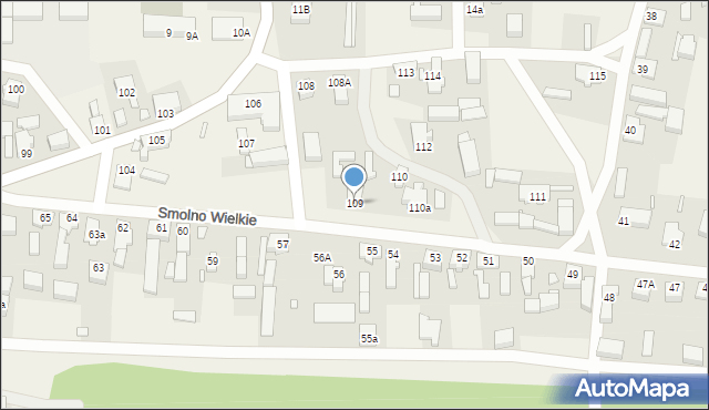 Smolno Wielkie, Smolno Wielkie, 109, mapa Smolno Wielkie