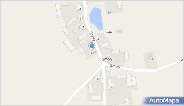 Smoły, Smoły, 12, mapa Smoły