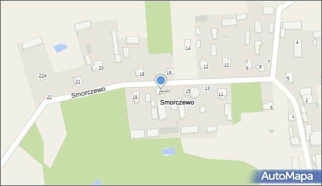 Smorczewo, Smorczewo, 17, mapa Smorczewo