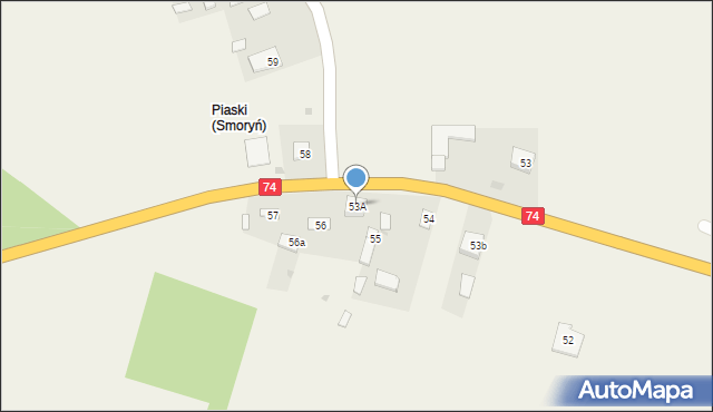 Smoryń, Smoryń, 53A, mapa Smoryń