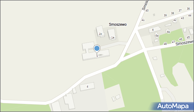 Smoszewo, Smoszewo, 1, mapa Smoszewo