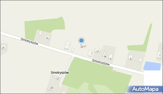 Smotryszów, Smotryszów, 13, mapa Smotryszów