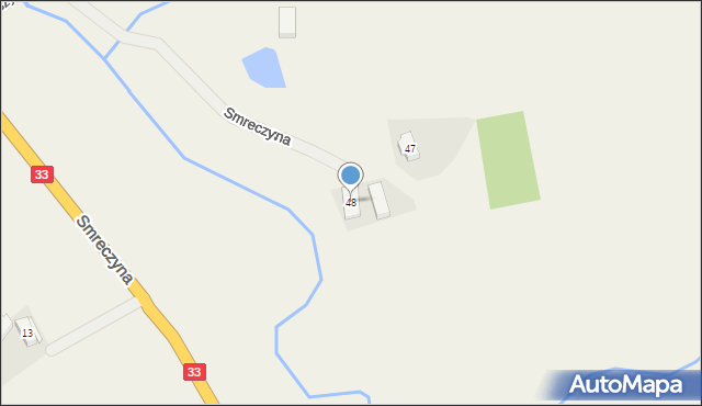 Smreczyna, Smreczyna, 48, mapa Smreczyna