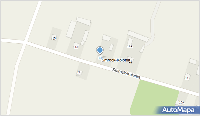 Smrock-Kolonia, Smrock-Kolonia, 13, mapa Smrock-Kolonia