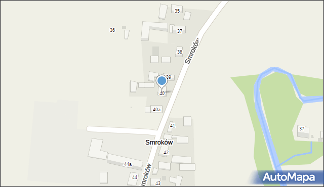 Smroków, Smroków, 40, mapa Smroków